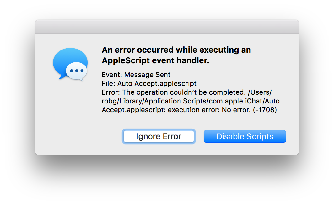 applescript on error handling