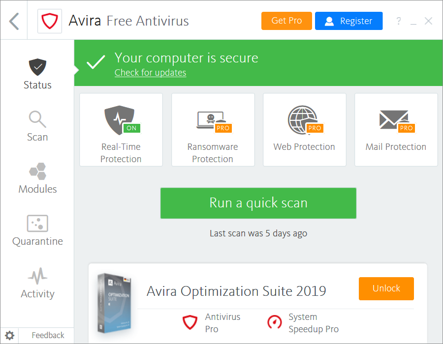 avira antivirus manual bring up to date files