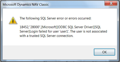 bcp error login failed for user