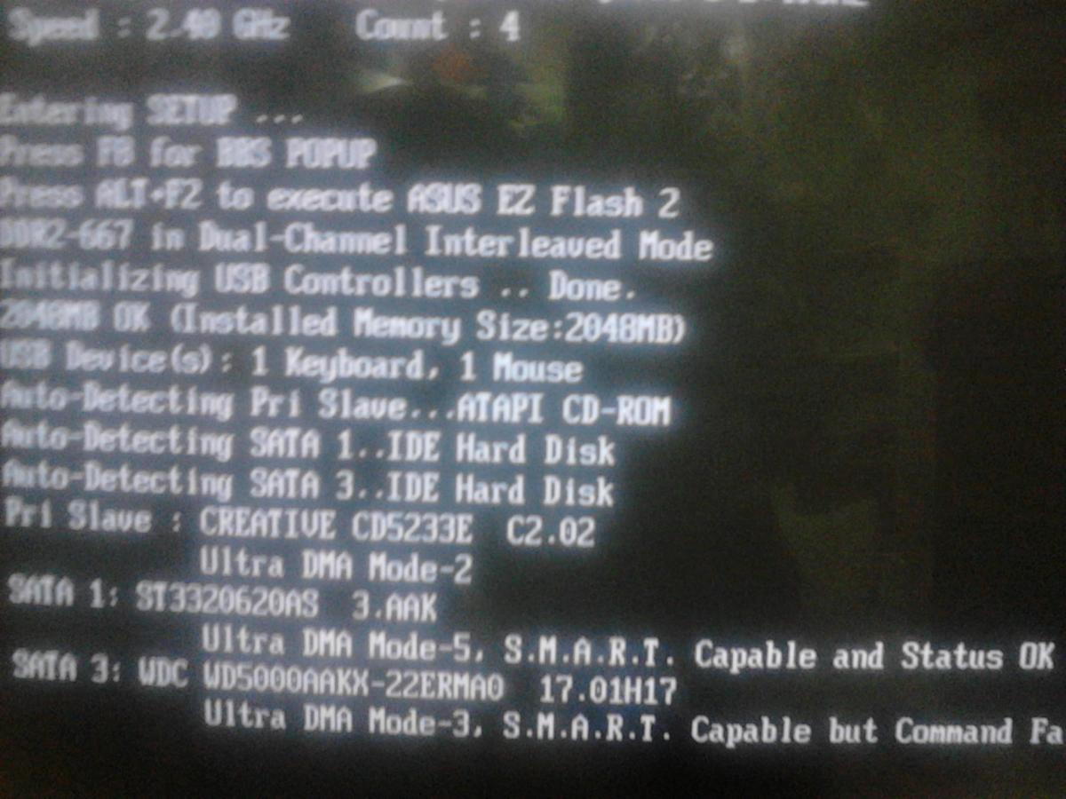 bios smart capable but command failed