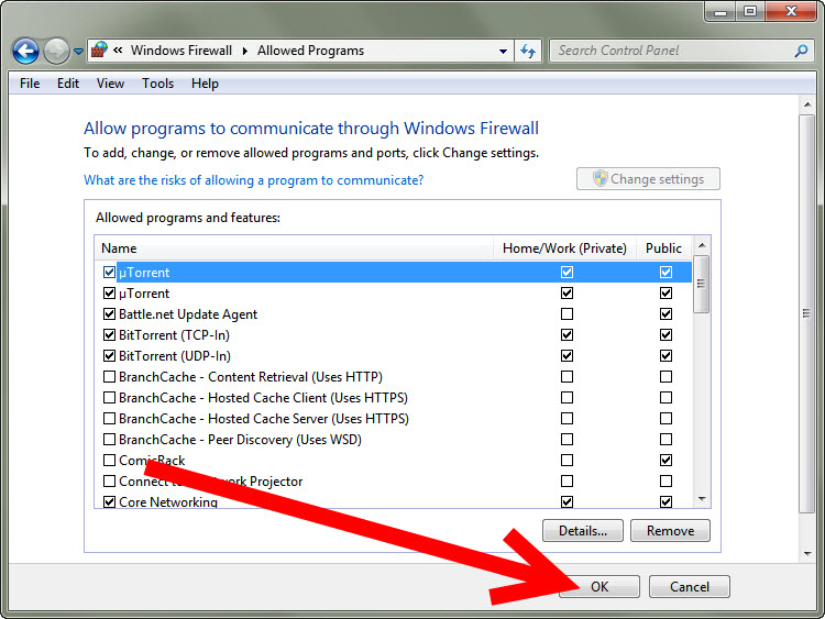 blockera program för Windows-brandväggen xp
