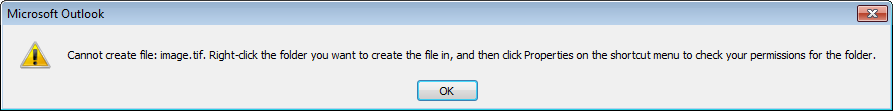 nie można ankietować załączników w programie Outlook 2010