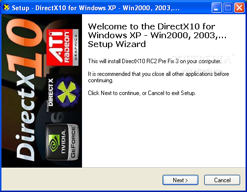 directx ten download free xp microsoft