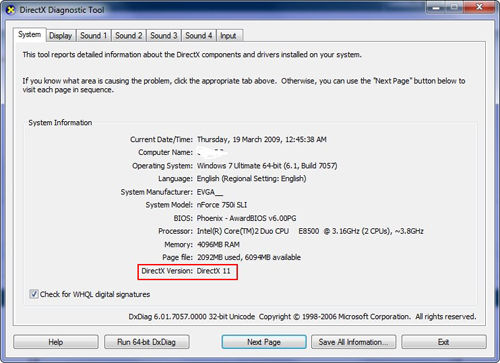 descargar directx 14 para el instalador web de Windows 7 vista