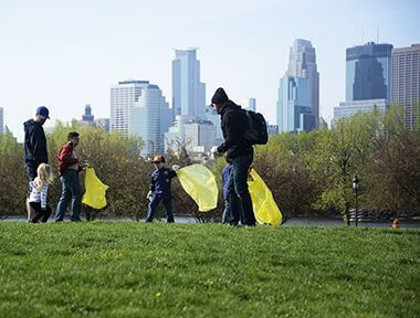 earth night out cleanup minneapolis
