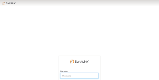 pannello di controllo di Earthlink.net