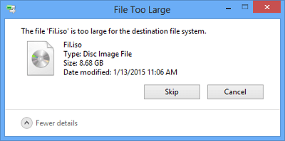 오류 데이터 파일 길이가 너무 큼