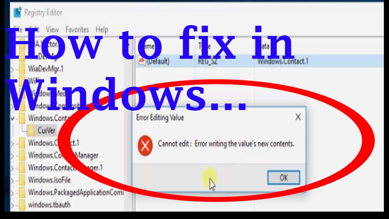 error writing to the pc xp
