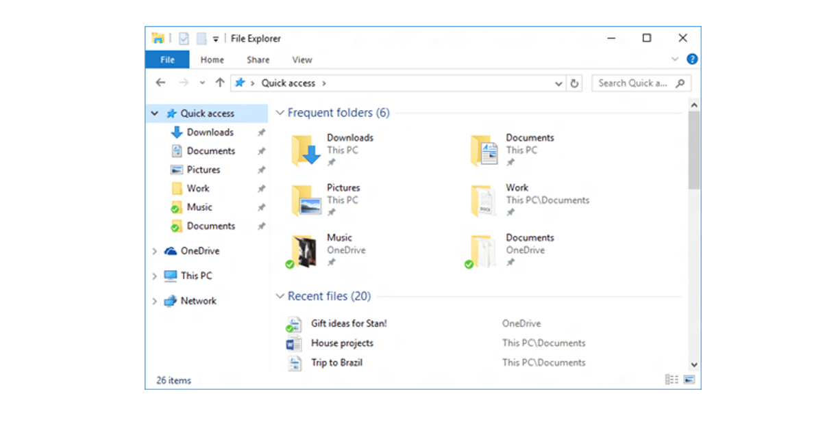 hur ändrar du standardvyn i Windows Explorer
