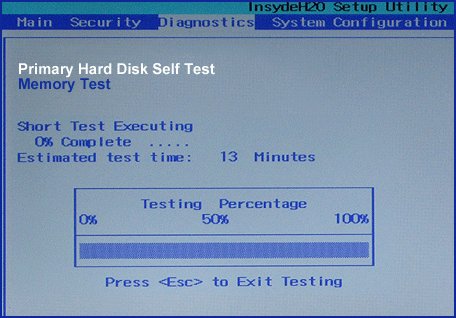 how to check hdd through bios