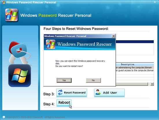 cómo desarmar la contraseña de administrador en Windows Vista
