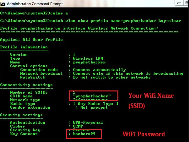 hur med hänsyn till hackning av wifi-säkerhetsnyckel i Windows 8