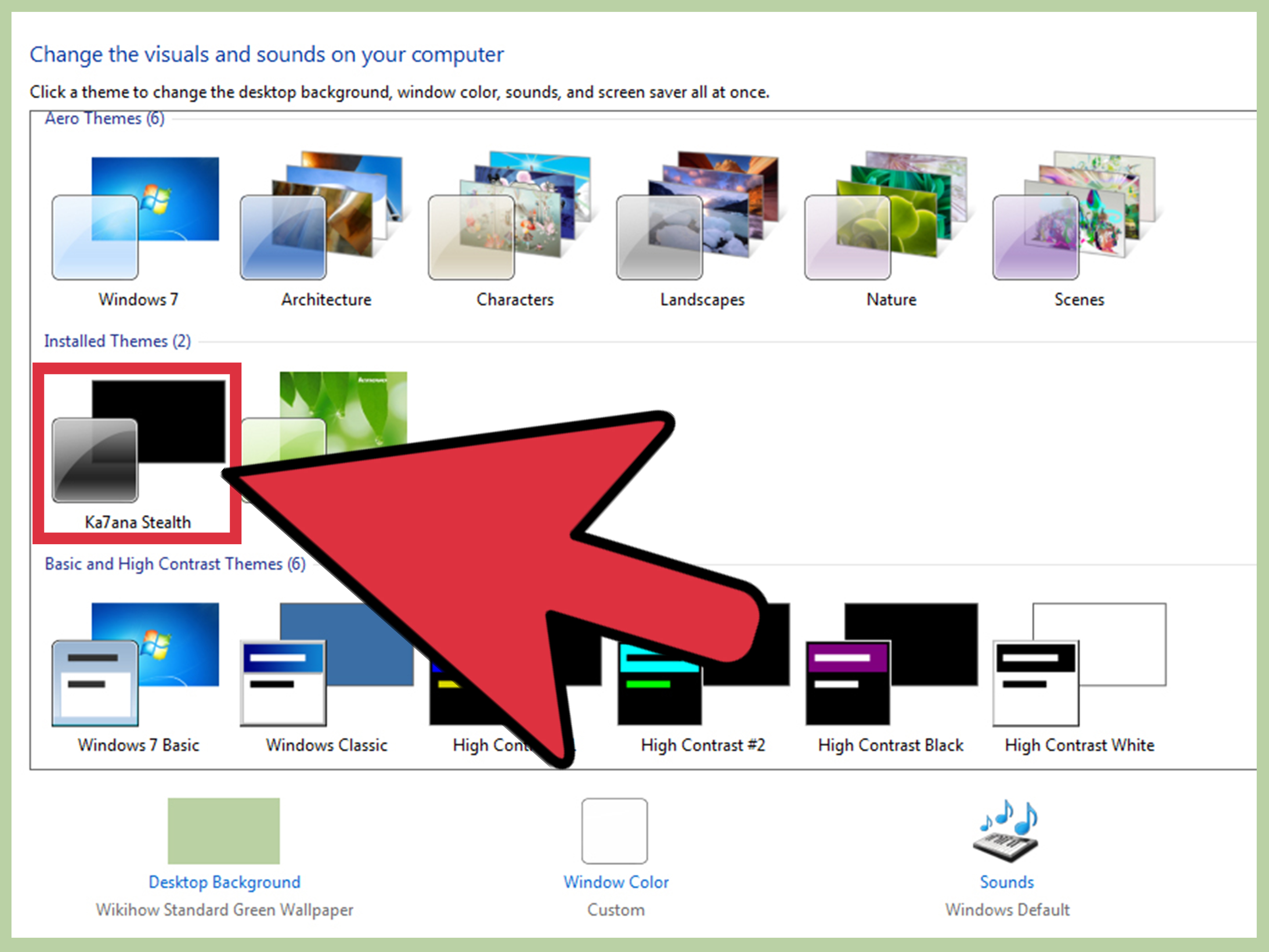 comment installer des thèmes dans Windows 7 home basic