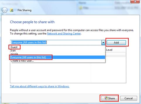 como poder compartilhar a área de trabalho no Windows Vista