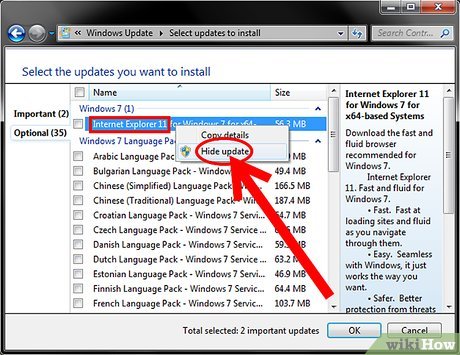 jak odinstalować duży program Web Explorer 7 w systemie Windows 7