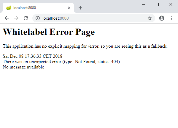 jsf error page redirect