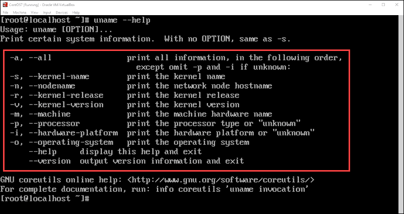 versione del kernel del dispositivo linux