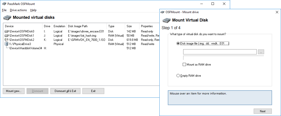 mount disk images in windows 8