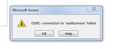ms uzyskaj dostęp do błędu ODBC 3151