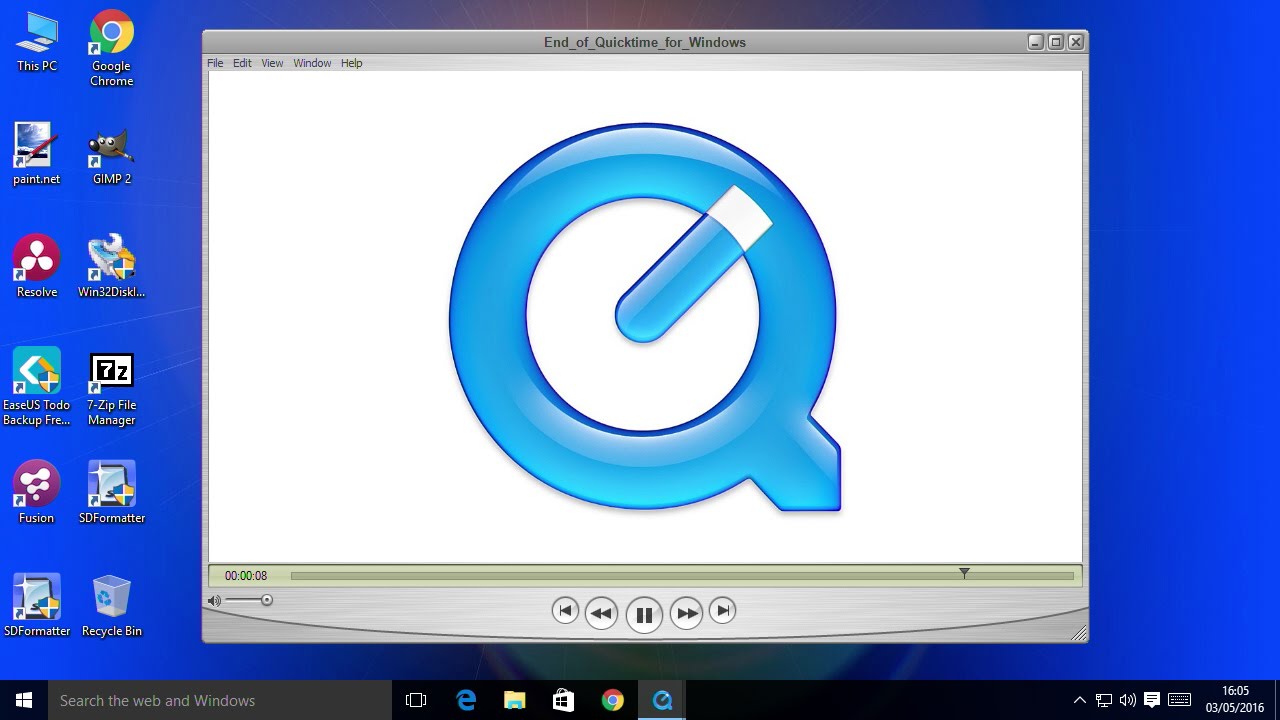 Quicktime, um Windows zu aktualisieren