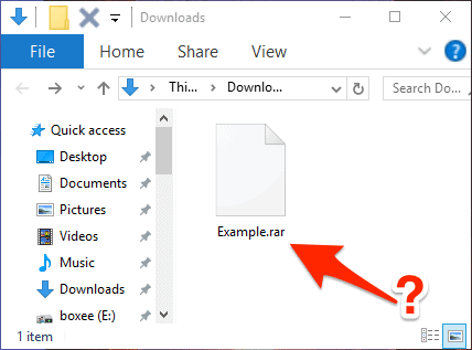 rar-Dateien in Windows