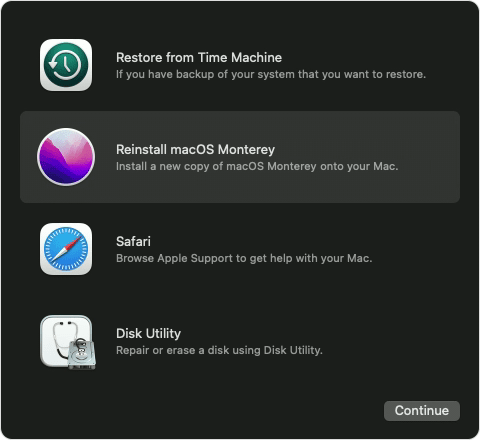 reinstall os macbook