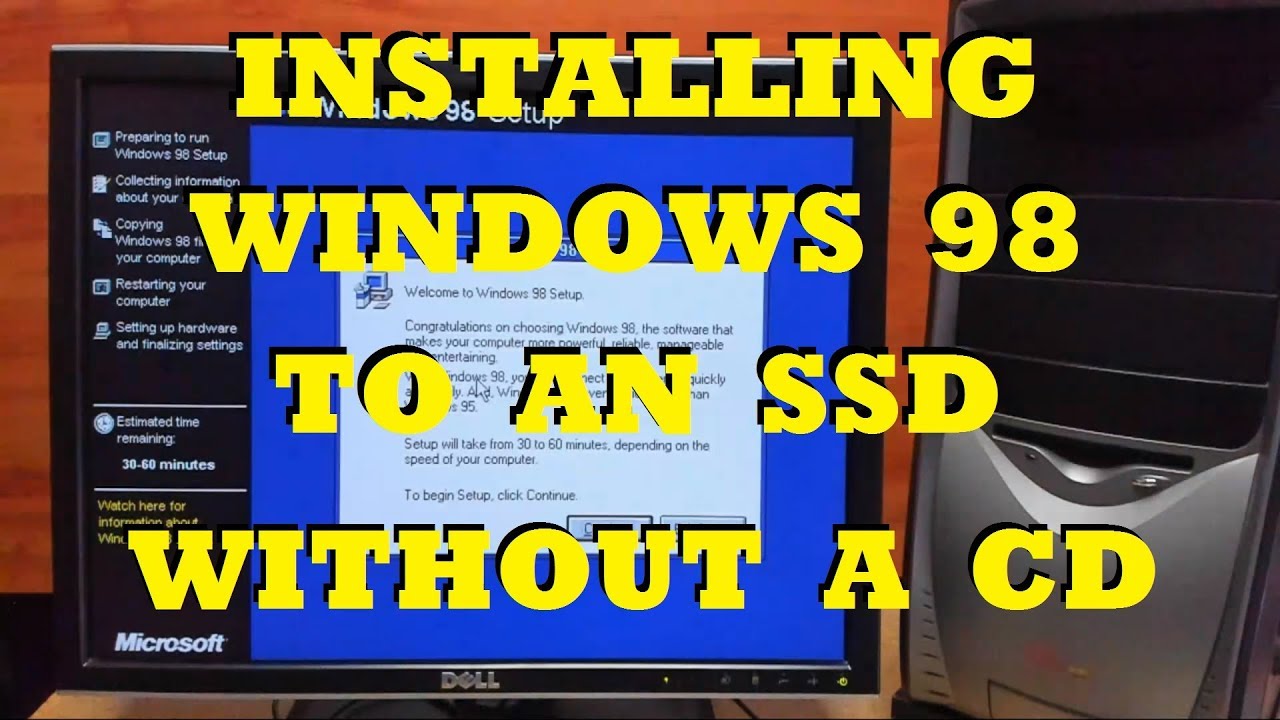 reinstall windows 98 without cd
