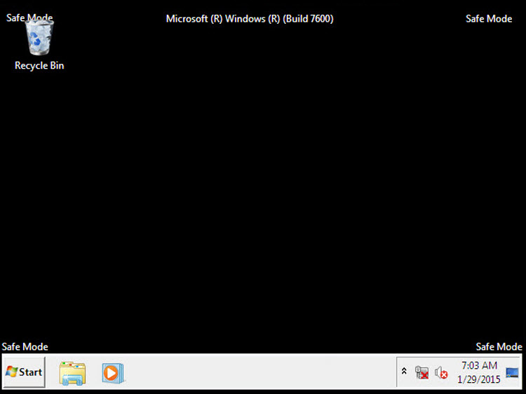 esegui l'aggiornamento di Windows nella funzione sicura di Windows 7