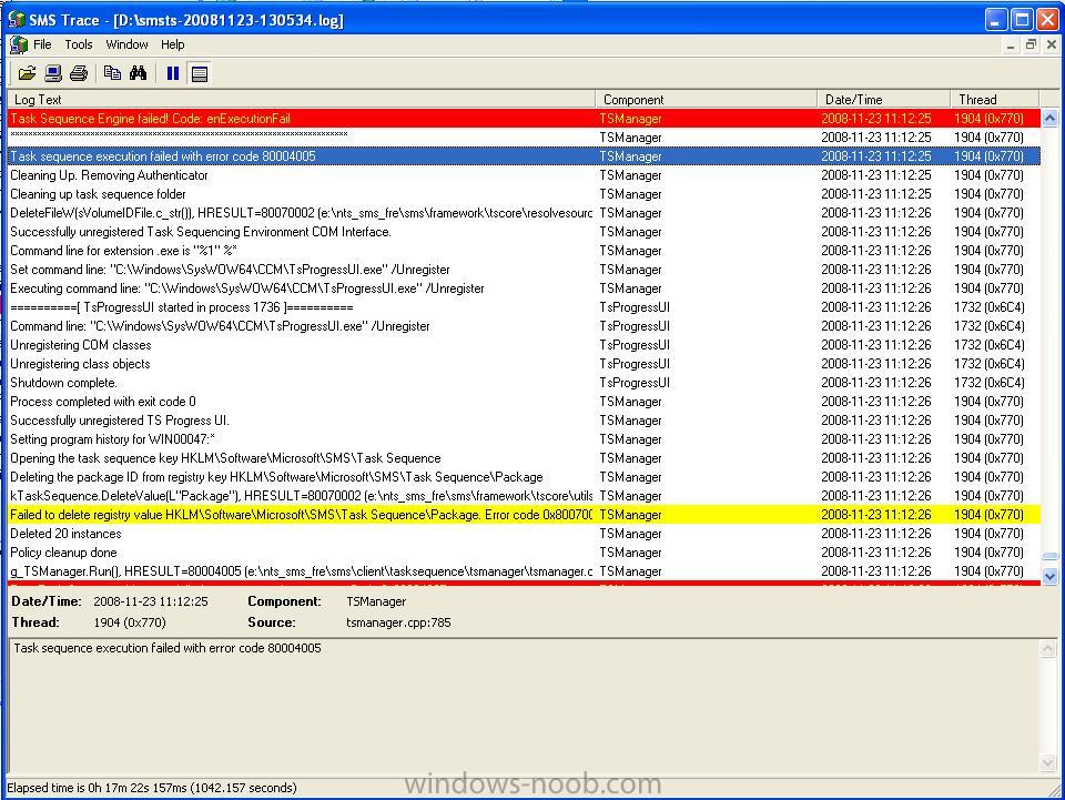 fichiers journaux de mise à jour Windows sccm 2012