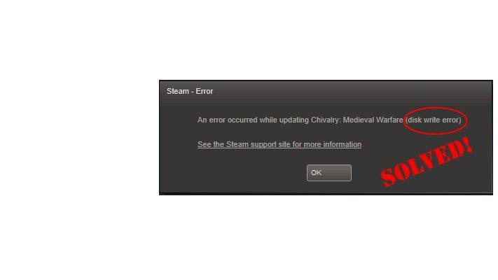 steam an error occurred while updating disk io failure