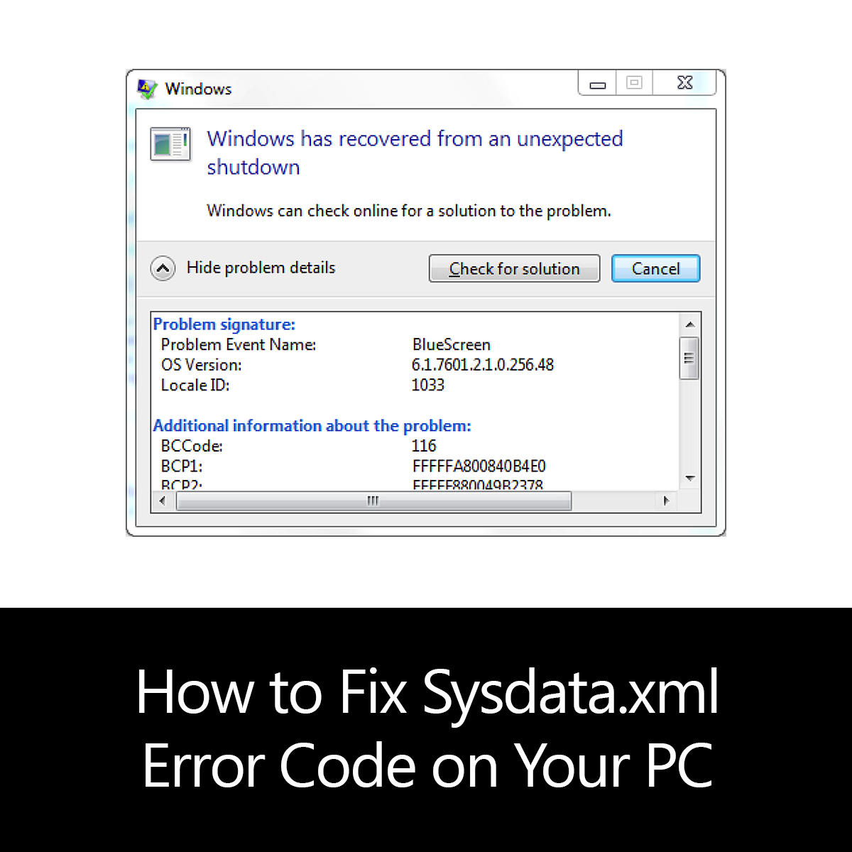 sysdata.xml repair tool