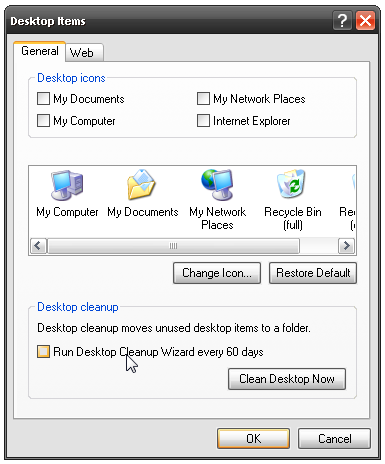 Desktop-Bereinigungsassistenten für alle Benutzer deaktivieren