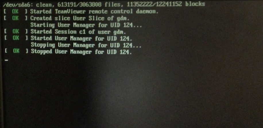ошибка входа в Ubuntu