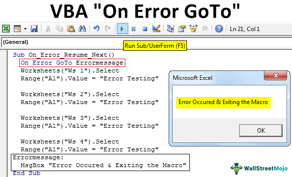 vba while error continue