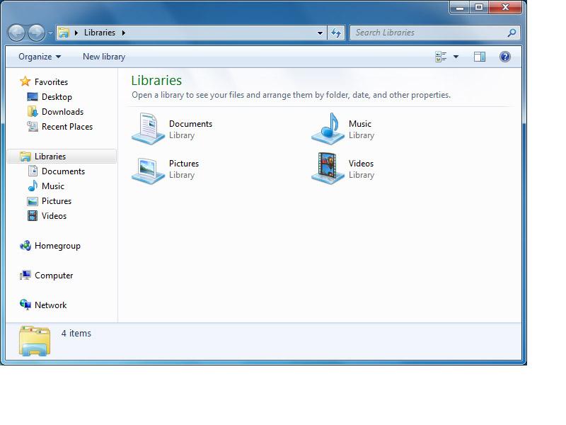 gdzie jest folder biblioteki w systemie Windows 7