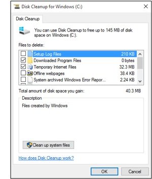 window blank disk cleanup tool