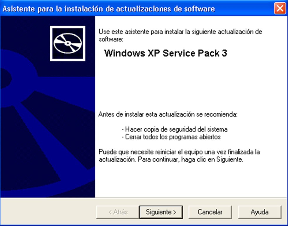 windows xp service pack 3 no se instala