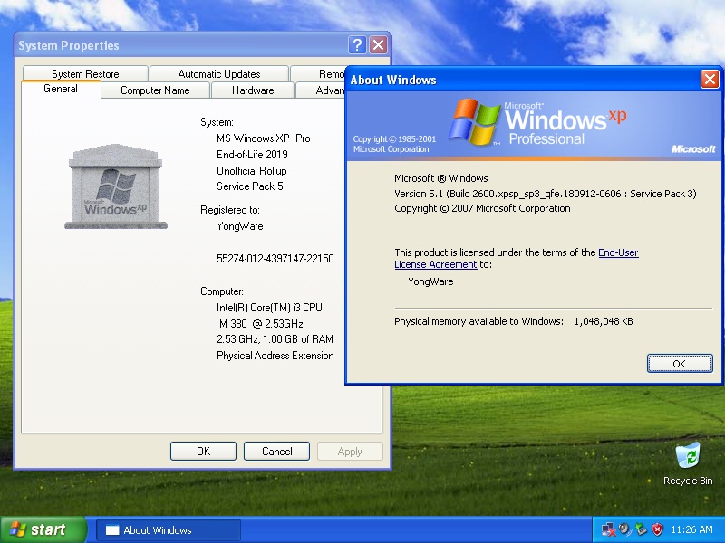 windows Xp 서비스 팩 몇 가지 무료